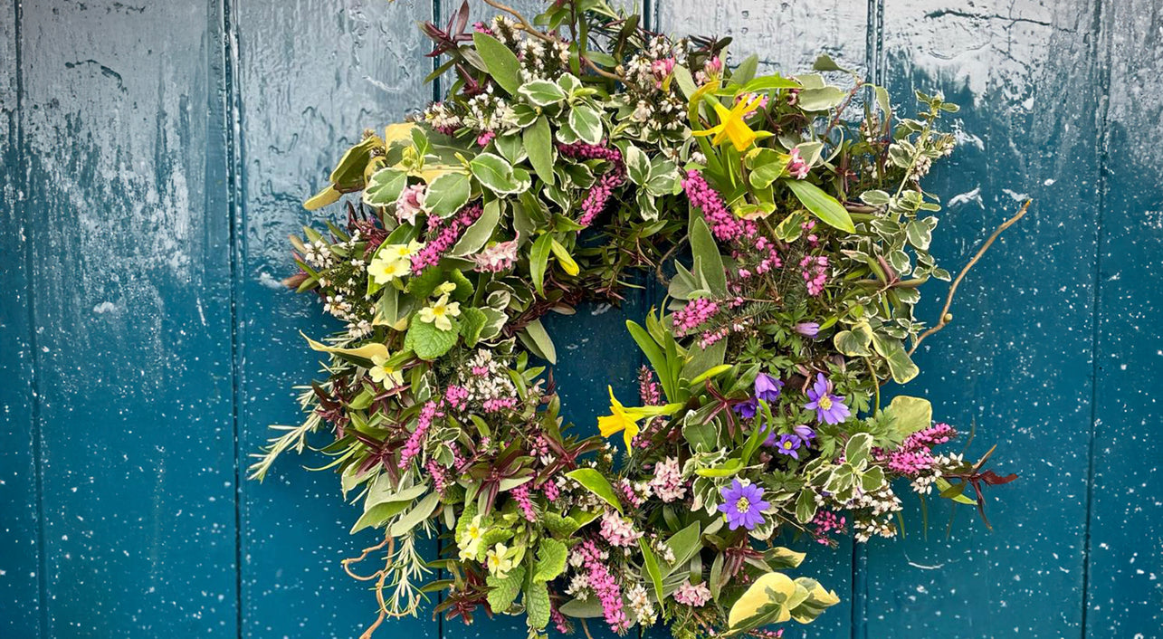 Make your own Botanical Farm-Born Spring Wreath
