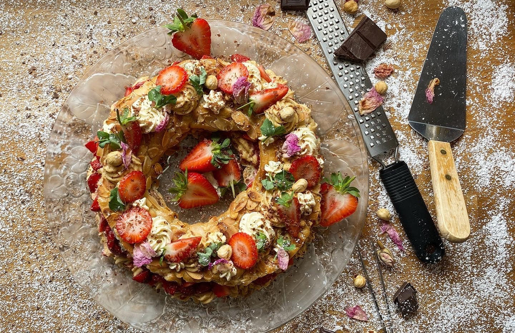 Chef Kenny's Strawberry and Rose Paris-Brest