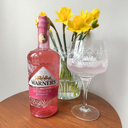 Rhubarb ‘With Love’ Customised Gin Bottle 70cl