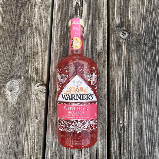 Rhubarb ‘With Love’ Customised Gin Bottle 70cl